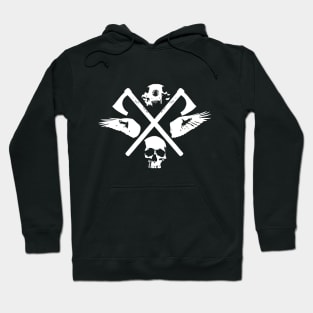 Berserker Emblem - Man - Wolf - Raven Hoodie